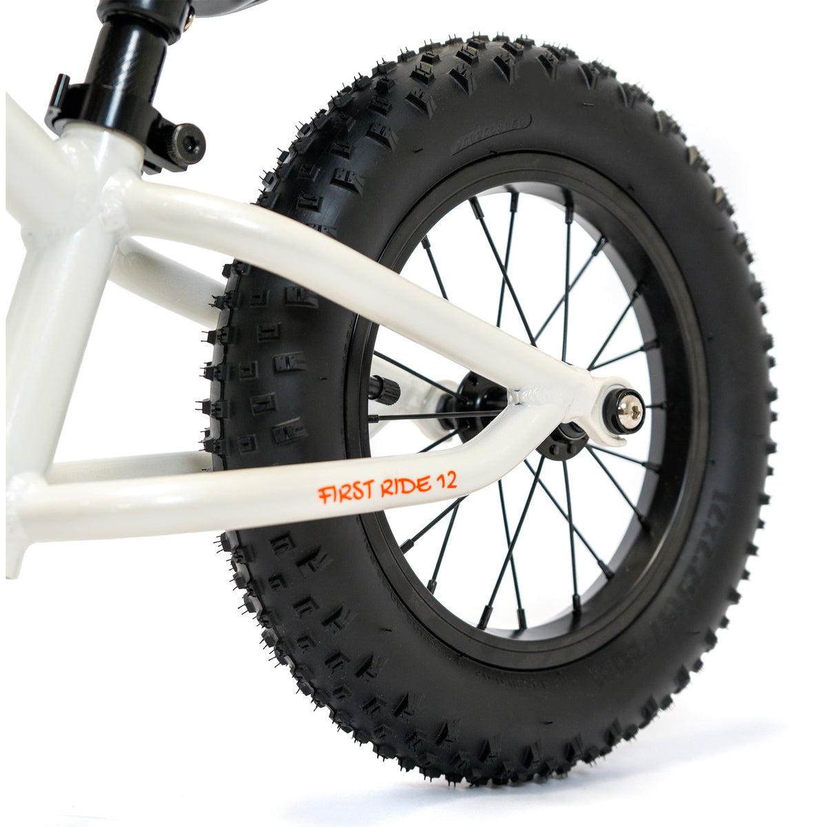 Bicicleta de Equilibrio Infantil Kugan First Ride 12 Blanco/Naranjo - imagen 6