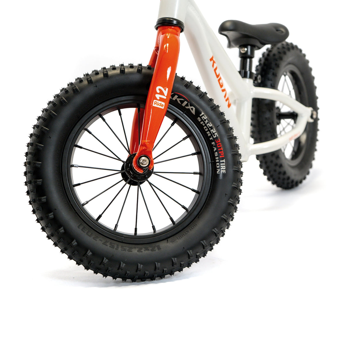 Bicicleta de Equilibrio Infantil Kugan First Ride 12 Blanco/Naranjo - imagen 3