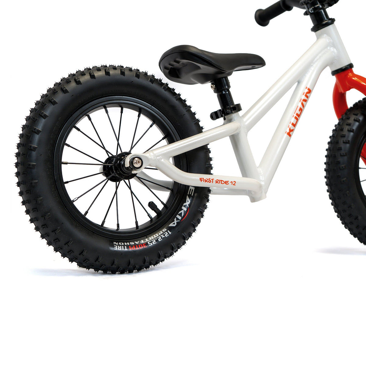 Bicicleta de Equilibrio Infantil Kugan First Ride 12 Blanco/Naranjo - imagen 4