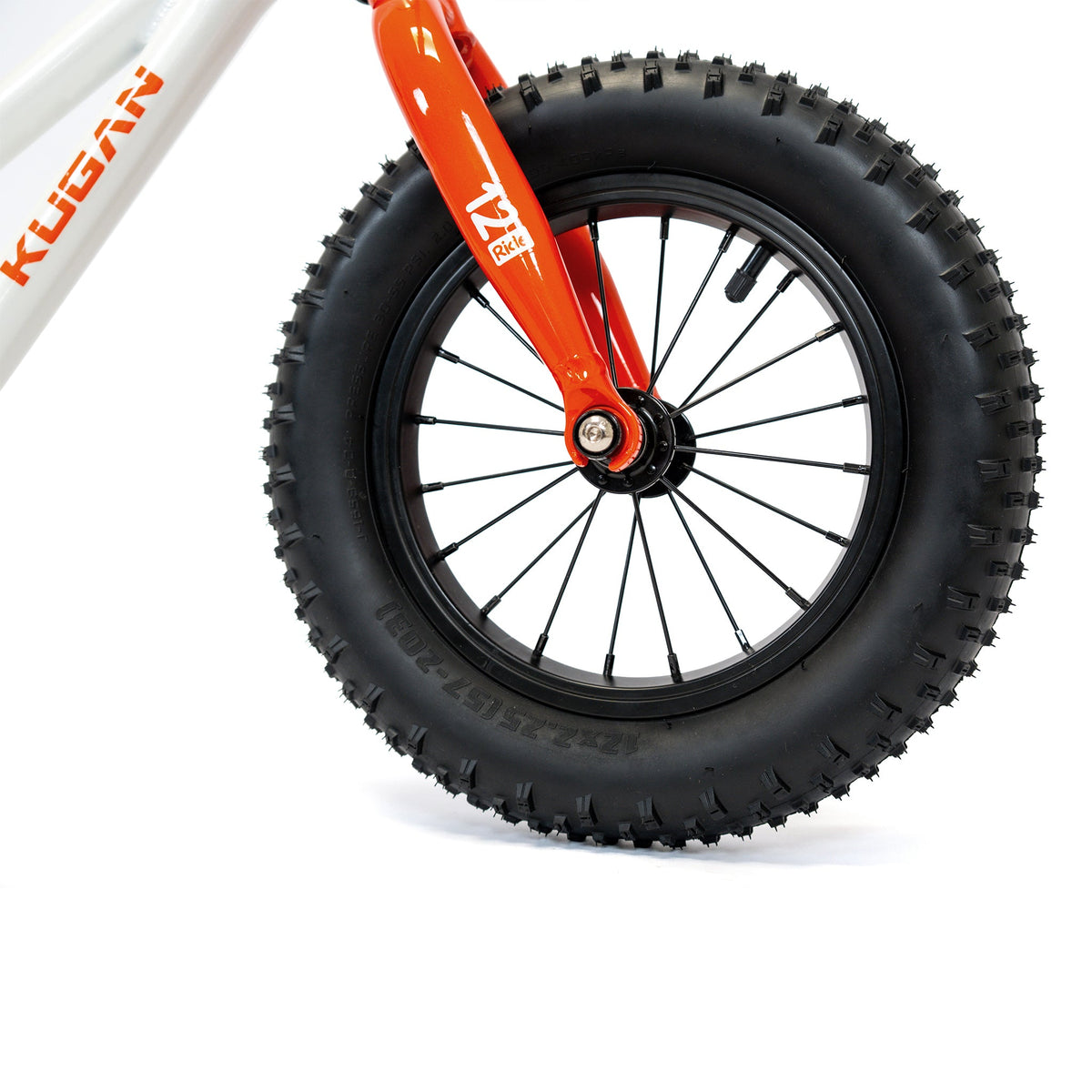 Bicicleta de Equilibrio Infantil Kugan First Ride 12 Blanco/Naranjo - imagen 7