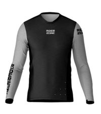 Jersey Rider Zone T9 Manga Larga Negro/Blanco Light