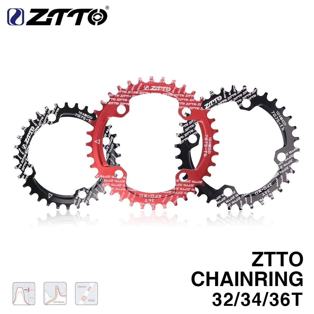 Corona ZTTO 32T 104 BCD Narrow Wide Negra - ZTTO