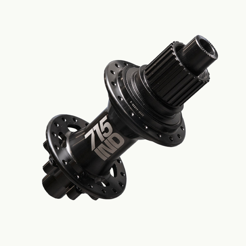 Maza Trasera 715IND Trail 12x148 Boost 32H Negra Núcleo HG - 715 Industries