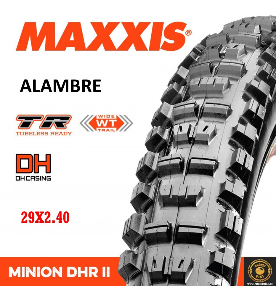 Neumático Maxxis Minion DHR II 29x2.40 WT DH Bikepark - Maxxis