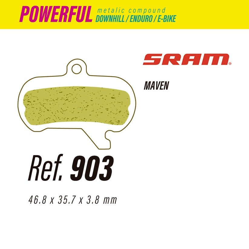 Pastillas de Freno Less Brakes Powerful 903 SRAM Maven - Less Brakes