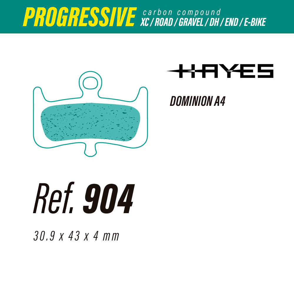 Pastillas de Freno Less Brakes Progressive 904 Hayes Dominion - Less Brakes
