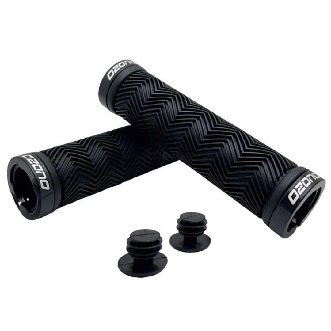 Puños Ozono Lock-On Negro con Ajuste Allen - Ozono